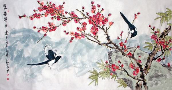 Plum Blossom,66cm x 136cm(26〃 x 53〃),2360024-z