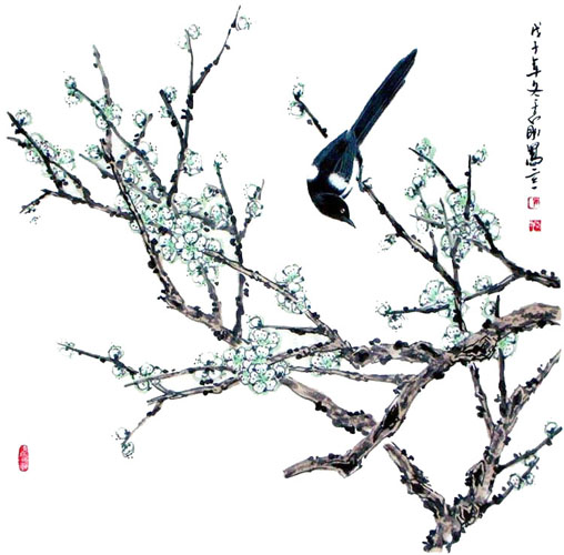 Plum Blossom,69cm x 69cm(27〃 x 27〃),2360027-z