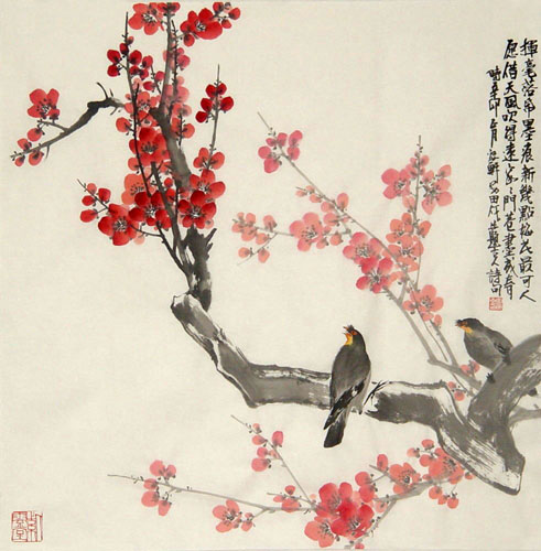 Plum Blossom,68cm x 68cm(27〃 x 27〃),2388103-z