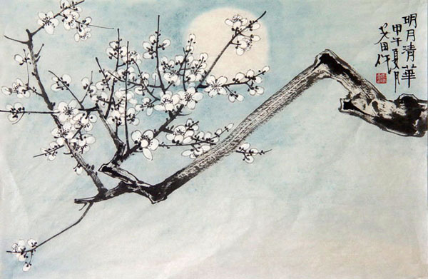 Plum Blossom,69cm x 46cm(27〃 x 18〃),2388116-z