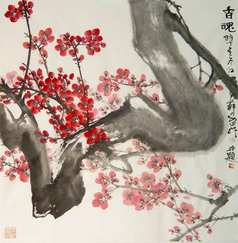 Plum Blossom,68cm x 68cm(27〃 x 27〃),2388142-z