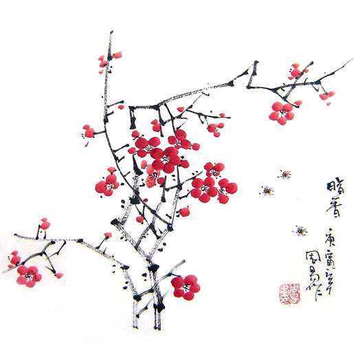 Plum Blossom,33cm x 33cm(13〃 x 13〃),2396001-z