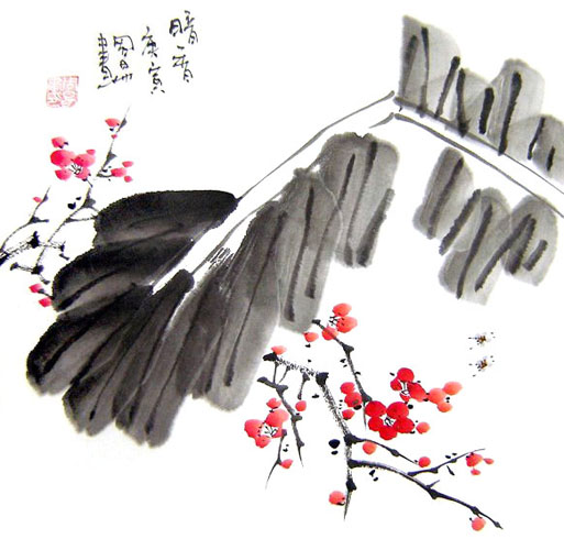 Plum Blossom,33cm x 33cm(13〃 x 13〃),2396008-z