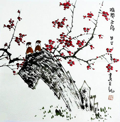 Plum Blossom,50cm x 50cm(19〃 x 19〃),2396052-z