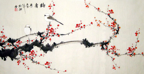 Plum Blossom,66cm x 136cm(26〃 x 53〃),2398001-z