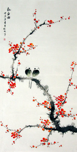 Plum Blossom,66cm x 130cm(26〃 x 51〃),2398003-z