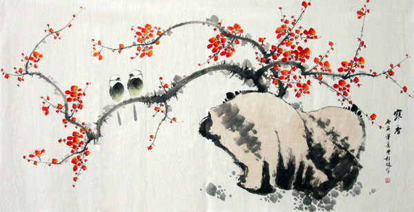 Plum Blossom,66cm x 130cm(26〃 x 51〃),2398004-z