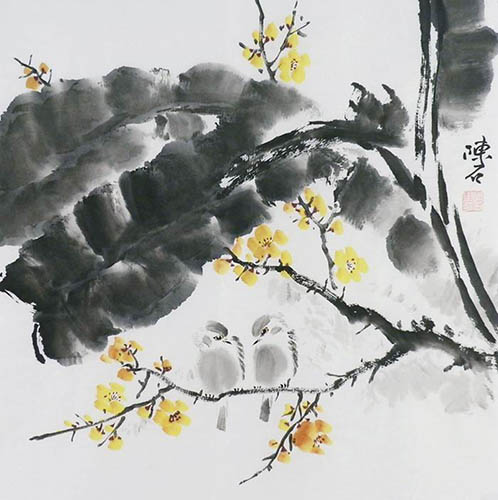 Plum Blossom,50cm x 50cm(19〃 x 19〃),2407012-z