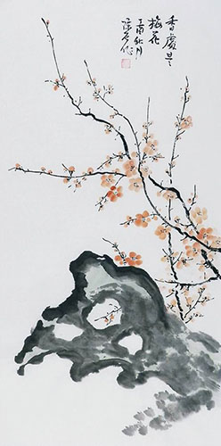 Plum Blossom,50cm x 100cm(19〃 x 39〃),2407017-z