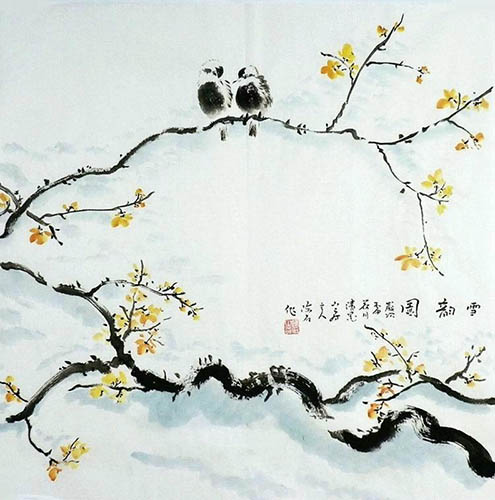 Plum Blossom,66cm x 66cm(26〃 x 26〃),2407021-z