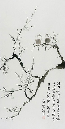 Plum Blossom,50cm x 100cm(19〃 x 39〃),2407022-z