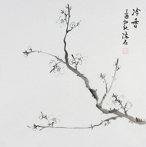 Plum Blossom,50cm x 50cm(19〃 x 19〃),2407037-z