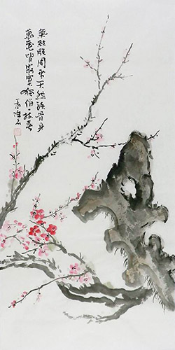 Plum Blossom,50cm x 100cm(19〃 x 39〃),2407042-z