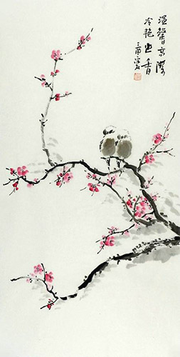 Plum Blossom,50cm x 100cm(19〃 x 39〃),2407049-z