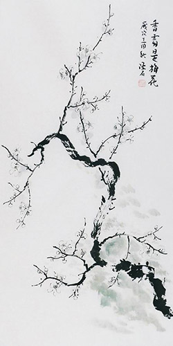 Plum Blossom,50cm x 100cm(19〃 x 39〃),2407053-z