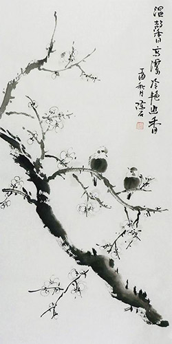 Plum Blossom,50cm x 100cm(19〃 x 39〃),2407064-z