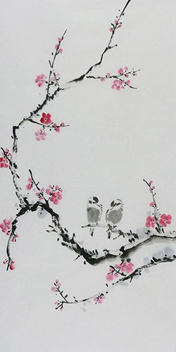 Plum Blossom,50cm x 100cm(19〃 x 39〃),2407073-z