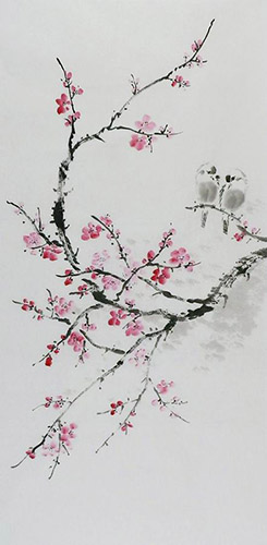 Plum Blossom,50cm x 100cm(19〃 x 39〃),2407083-z