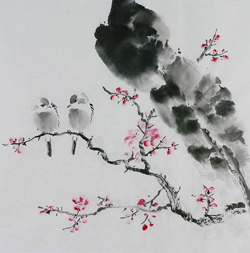 Plum Blossom,50cm x 50cm(19〃 x 19〃),2407087-z