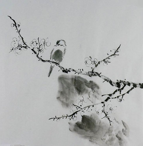 Plum Blossom,50cm x 50cm(19〃 x 19〃),2407088-z