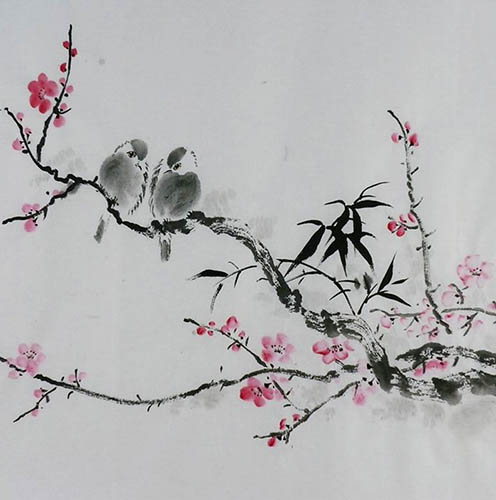 Plum Blossom,50cm x 50cm(19〃 x 19〃),2407097-z