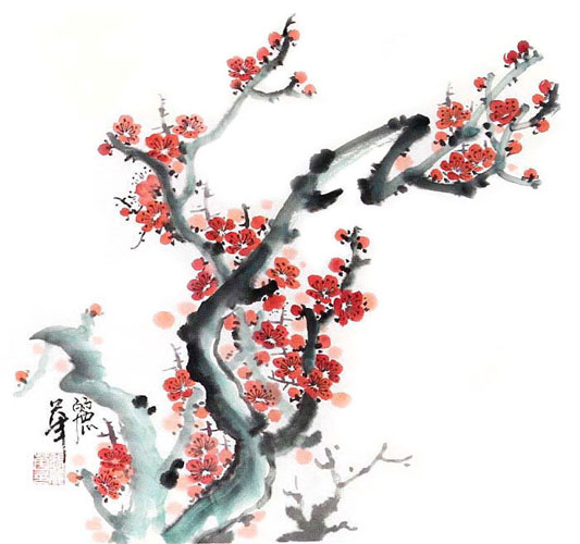 Plum Blossom,33cm x 33cm(13〃 x 13〃),2485025-z