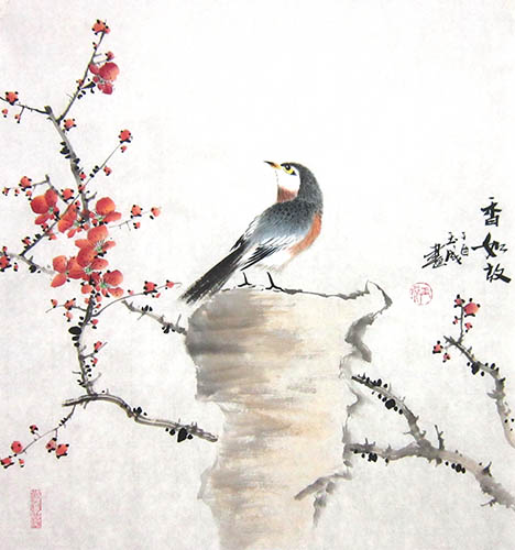 Plum Blossom,50cm x 50cm(19〃 x 19〃),dyc21099001-z