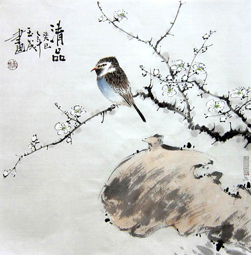 Plum Blossom,50cm x 50cm(19〃 x 19〃),dyc21099002-z