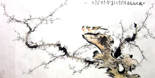 Plum Blossom,66cm x 136cm(26〃 x 53〃),dyc21099005-z