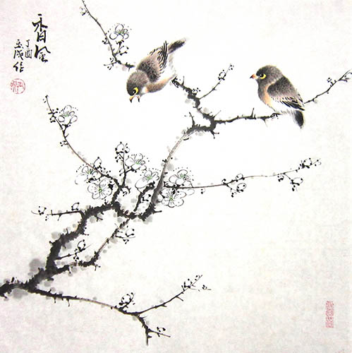 Plum Blossom,50cm x 50cm(19〃 x 19〃),dyc21099006-z