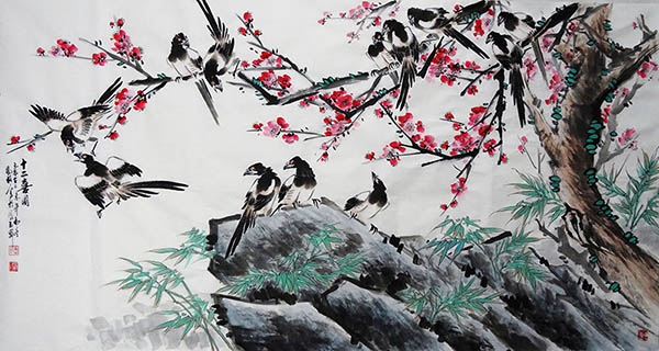 Plum Blossom,97cm x 180cm(38〃 x 70〃),hfg21144002-z