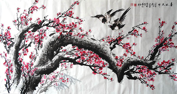 Plum Blossom,97cm x 180cm(38〃 x 70〃),hfg21144003-z