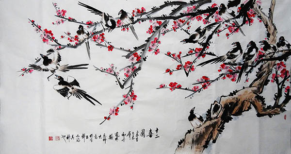 Plum Blossom,97cm x 180cm(38〃 x 70〃),hfg21144008-z