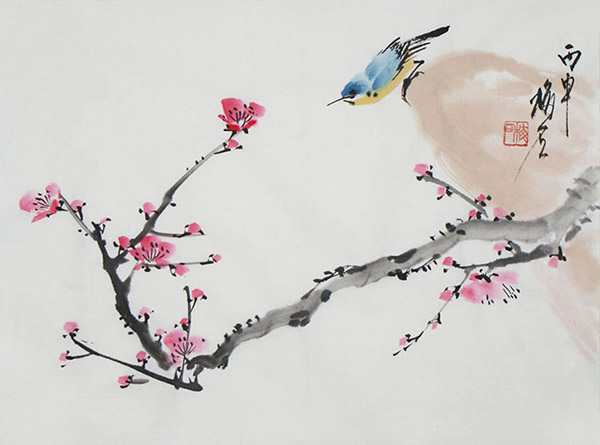 Plum Blossom,34cm x 46cm(13〃 x 18〃),ms21139047-z