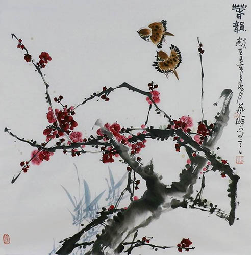 Plum Blossom,66cm x 66cm(26〃 x 26〃),syq21141007-z