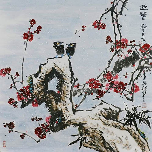 Plum Blossom,66cm x 66cm(26〃 x 26〃),syq21141011-z