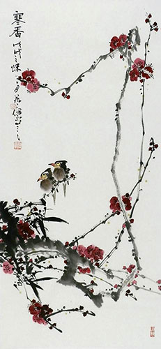 Plum Blossom,45cm x 96cm(18〃 x 38〃),syq21141014-z