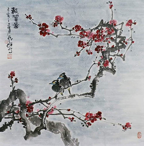 Plum Blossom,66cm x 66cm(26〃 x 26〃),syq21141015-z