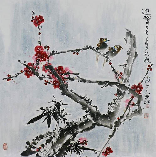 Plum Blossom,66cm x 66cm(26〃 x 26〃),syq21141016-z