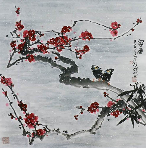 Plum Blossom,66cm x 66cm(26〃 x 26〃),syq21141018-z