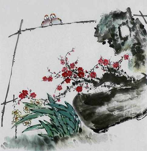 Plum Blossom,66cm x 66cm(26〃 x 26〃),wxg21143010-z