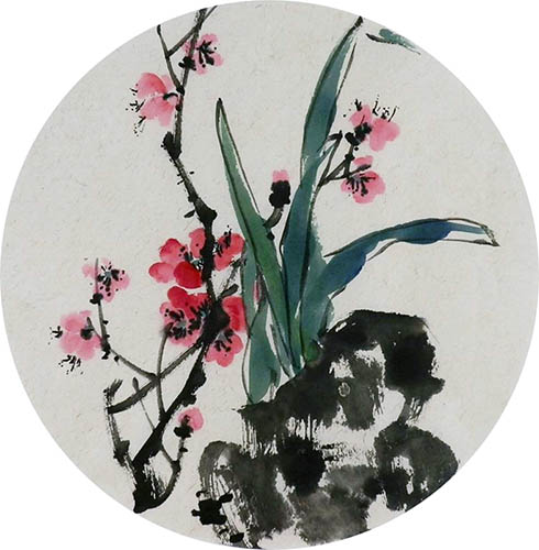 Plum Blossom,34cm x 34cm(13〃 x 13〃),wxg21143013-z