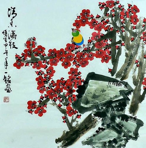 Plum Blossom,66cm x 66cm(26〃 x 26〃),zym21142004-z