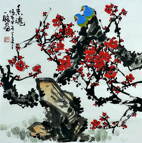 Plum Blossom,66cm x 66cm(26〃 x 26〃),zym21142007-z