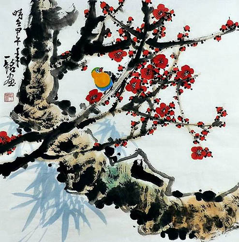 Plum Blossom,66cm x 66cm(26〃 x 26〃),zym21142012-z