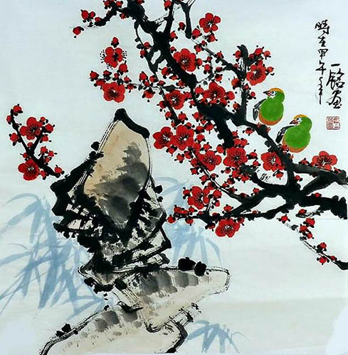 Plum Blossom,66cm x 66cm(26〃 x 26〃),zym21142019-z