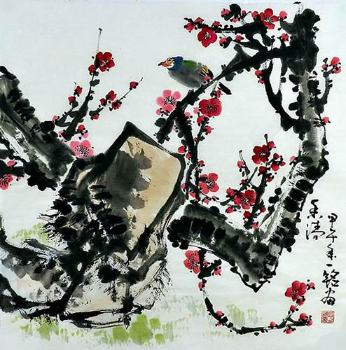 Plum Blossom,66cm x 66cm(26〃 x 26〃),zym21142023-z