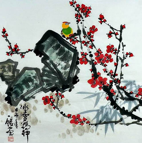 Plum Blossom,66cm x 66cm(26〃 x 26〃),zym21142024-z