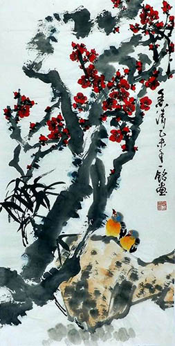 Plum Blossom,50cm x 100cm(19〃 x 39〃),zym21142034-z