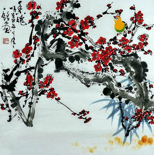 Plum Blossom,66cm x 66cm(26〃 x 26〃),zym21142038-z